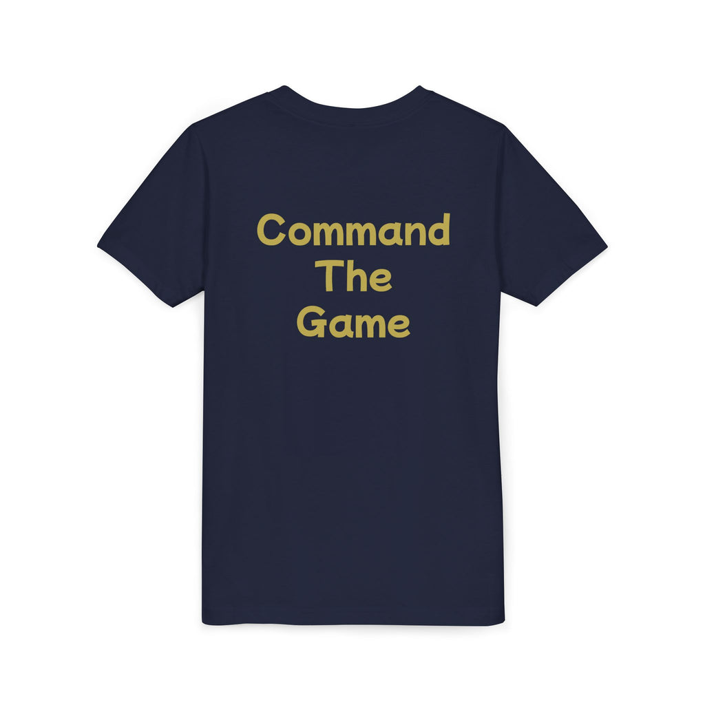 Titans Signature Youth Tee-Gold Logo "Command The Game"