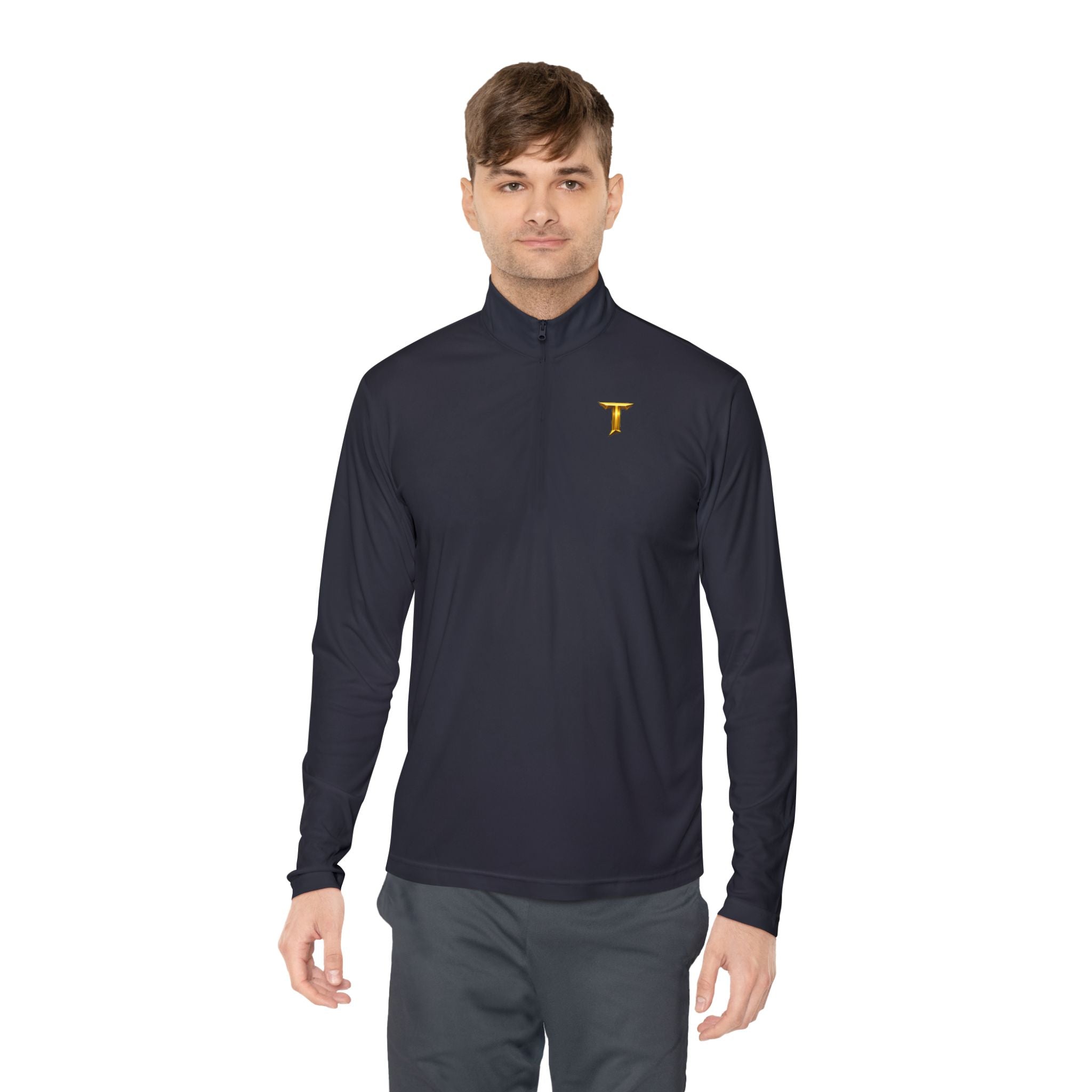 Titans Quarter-Zip Pullover-Gold T