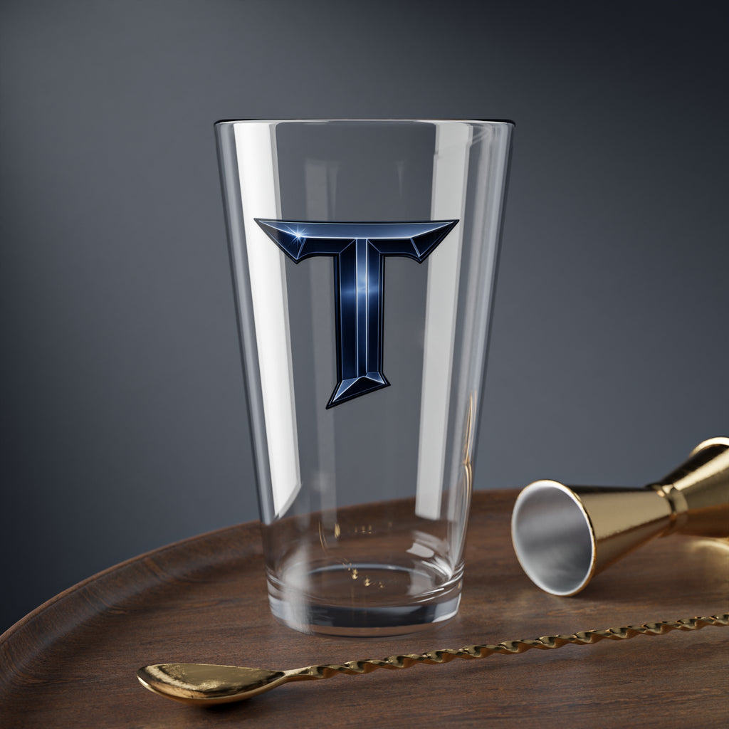Titans Pint Glass-Navy T