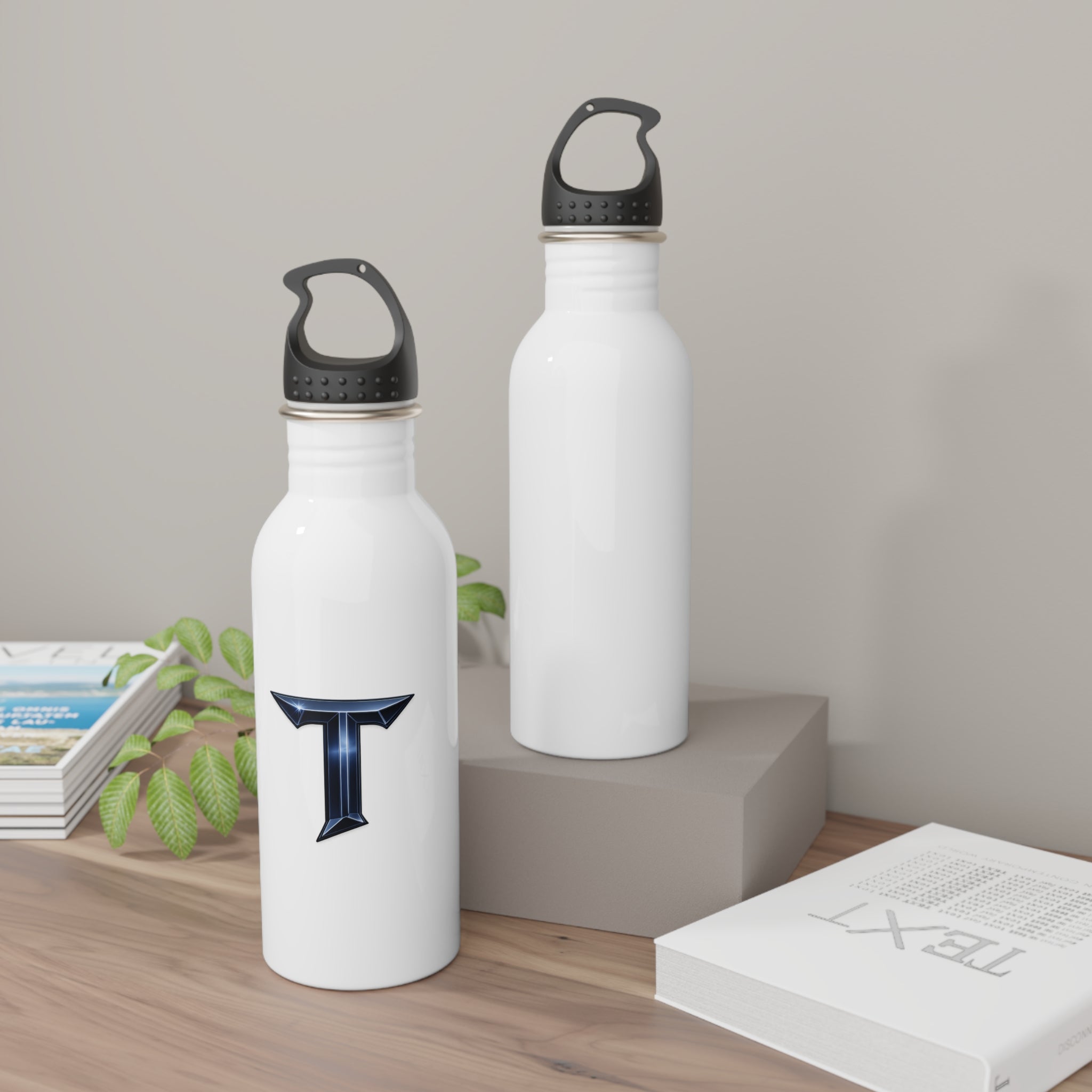Titans Stainless Steel Water Bottle-Navy T
