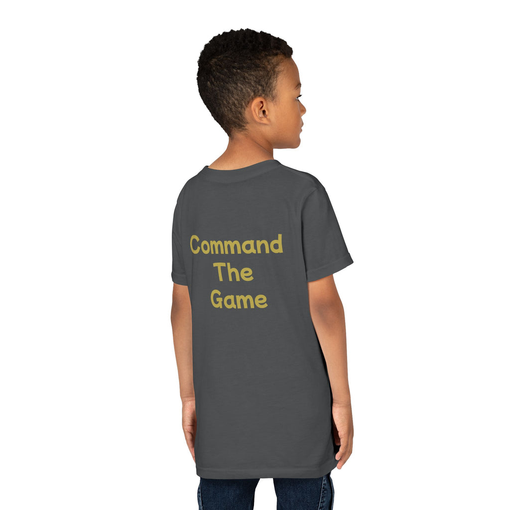 Titans Signature Youth Tee-Gold Logo "Command The Game"