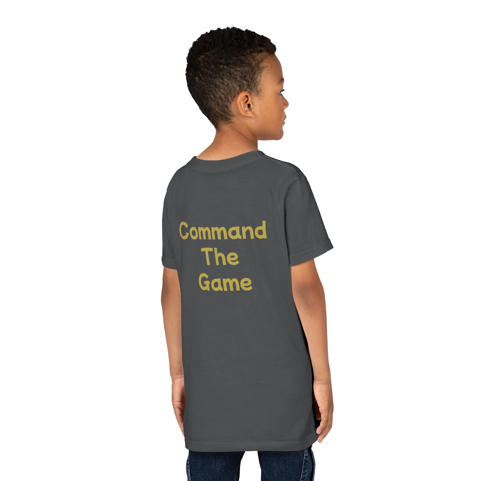 Titans Signature Youth Tee-Gold Logo "Command The Game"