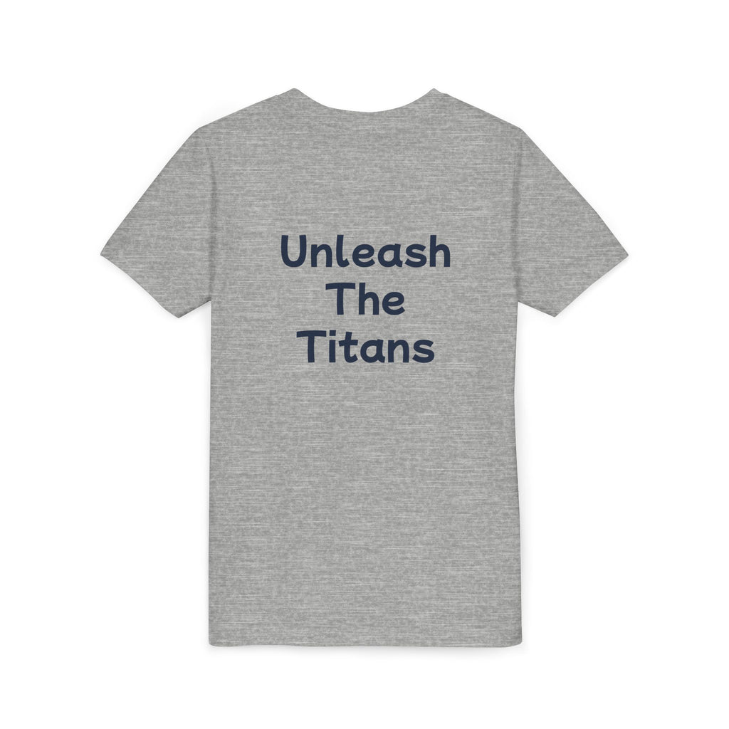 Titans Prime Youth Tee-Navy "Unleash The Titans"