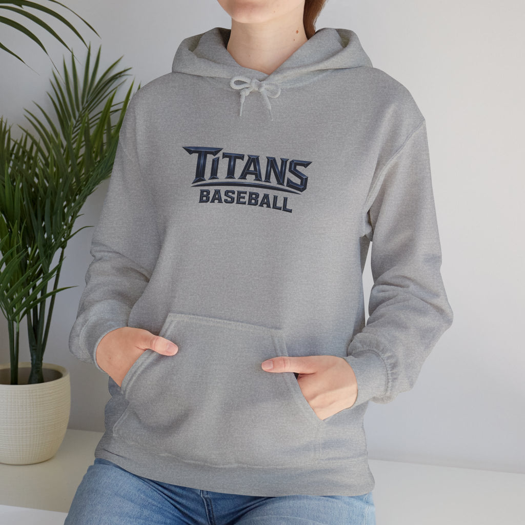 Titans Men's Signature Hoodie-Navy Logo