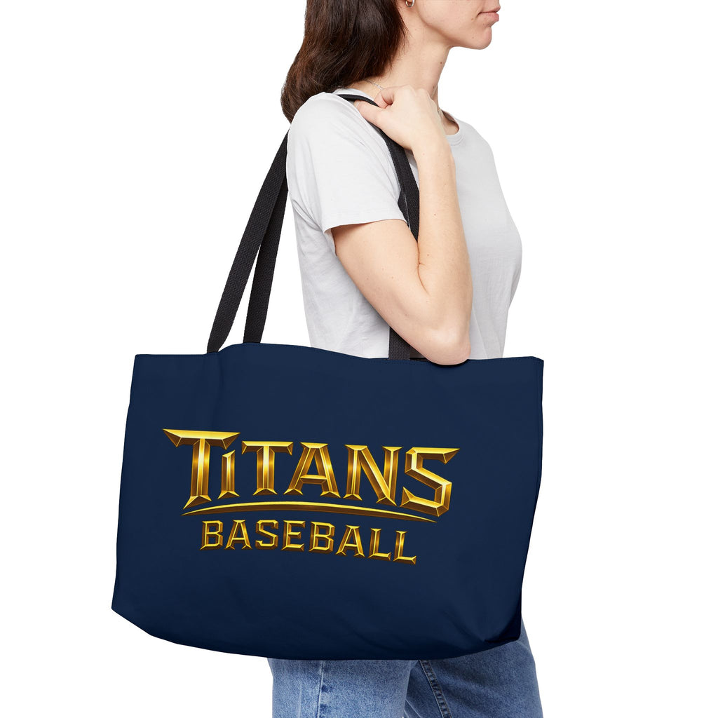 Titans Weekender Tote Bag-Navy