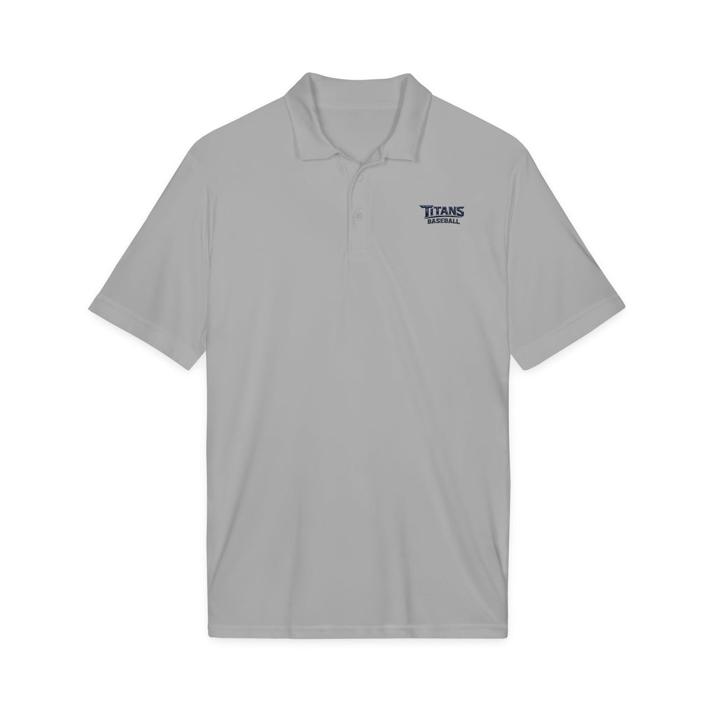 Titans Signature Men's Performance Polo-Navy Logo