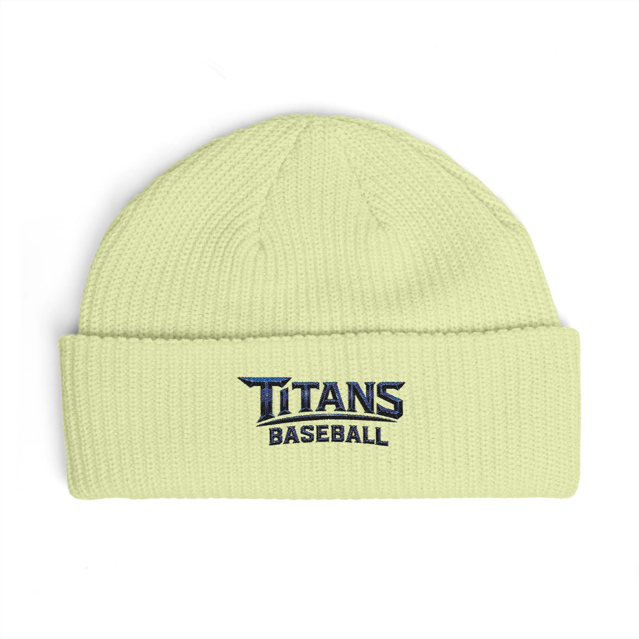 Titans Signature Cuff Beanie-Navy Logo