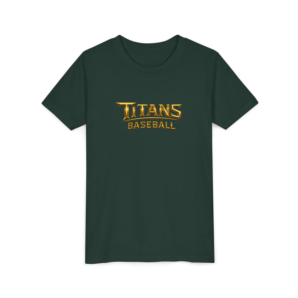 Titans Signature Youth Tee-Gold Logo "Command The Game"