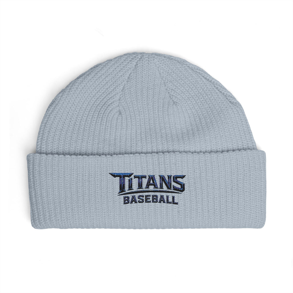 Titans Signature Cuff Beanie-Navy Logo