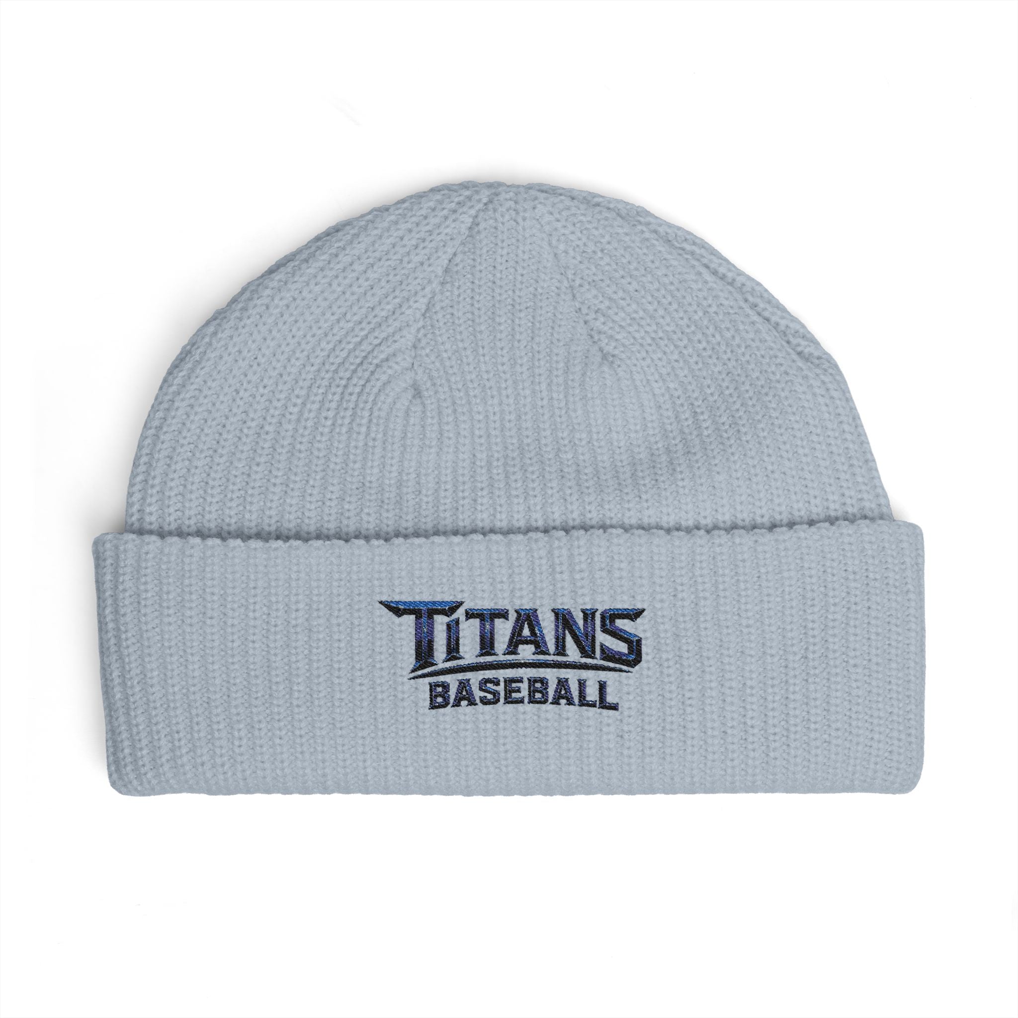 Titans Signature Cuff Beanie-Navy Logo