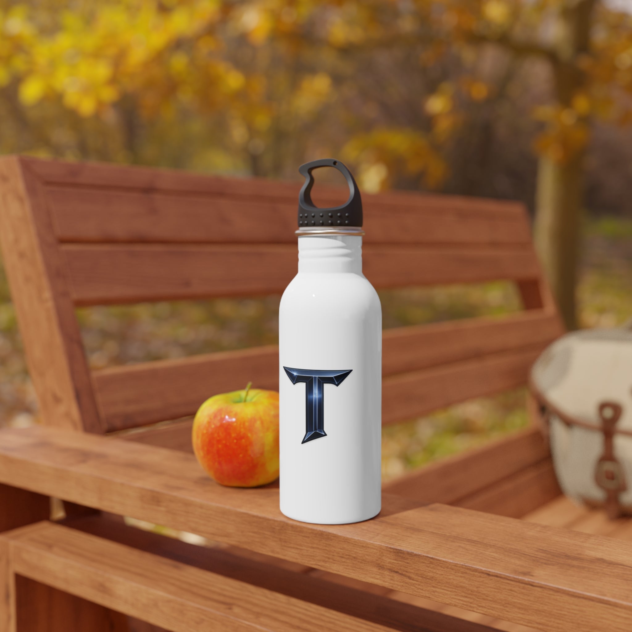 Titans Stainless Steel Water Bottle-Navy T