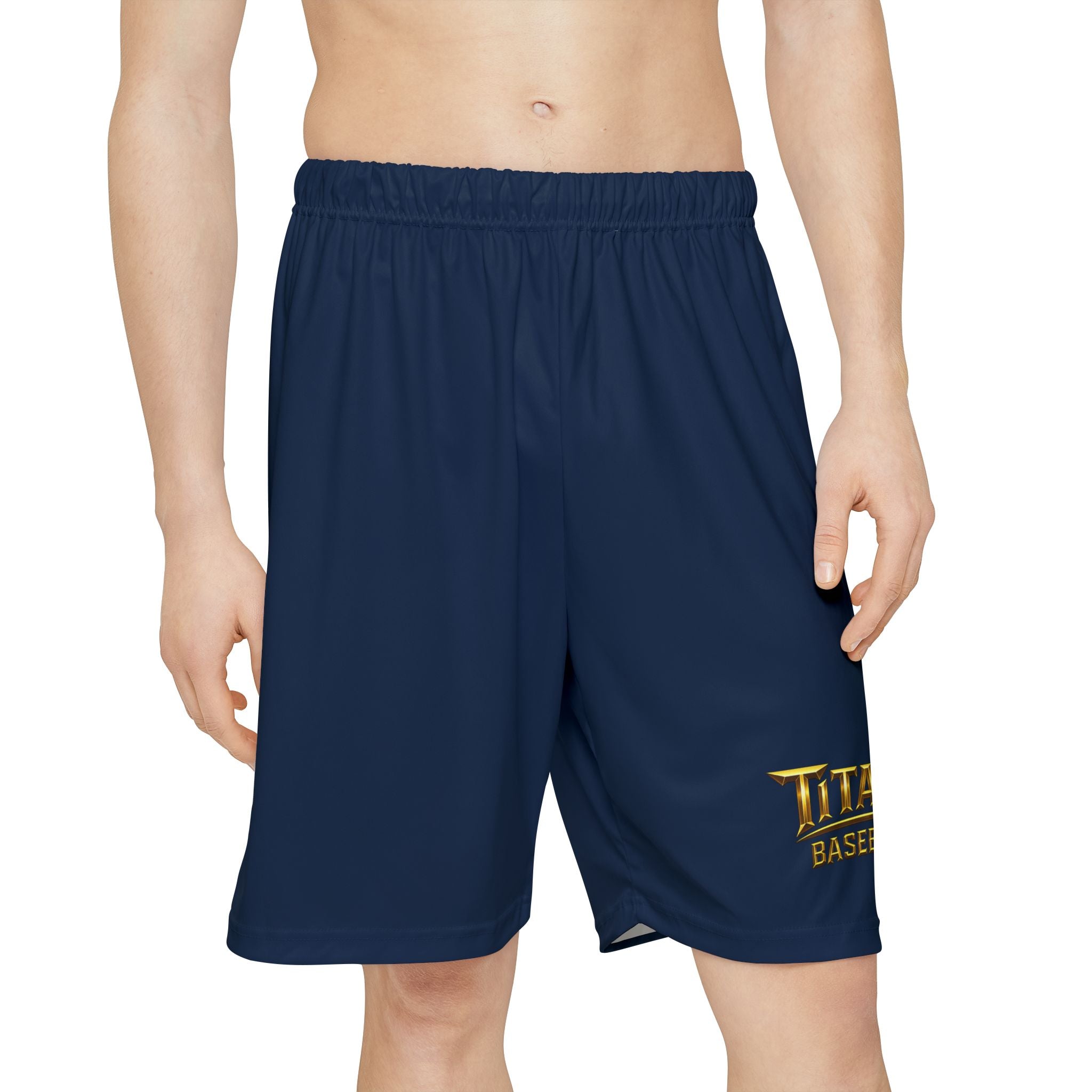 Titans Signature Men's Athletic Shorts-Navy