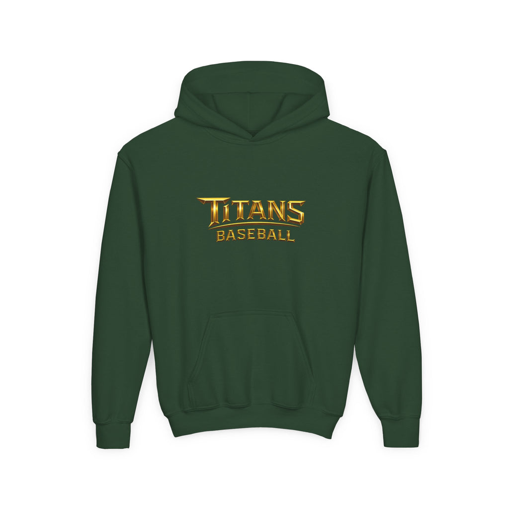 Titans Signature Youth Hoodie-Gold Logo