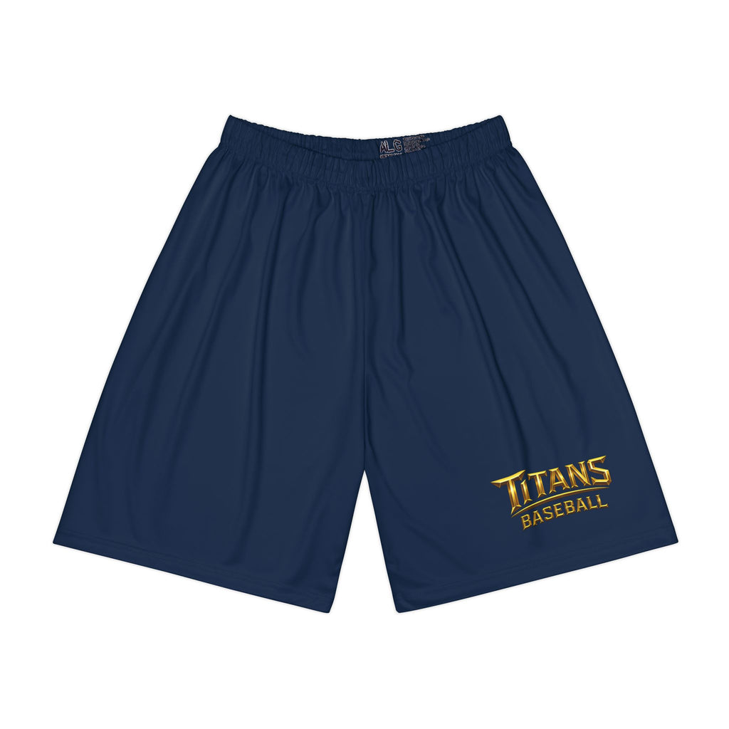Titans Signature Men's Athletic Shorts-Navy