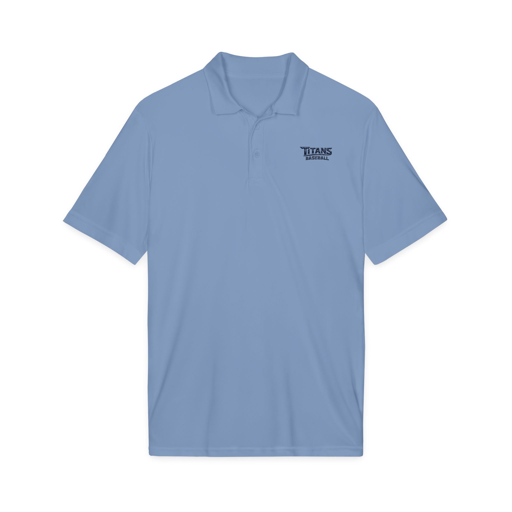 Titans Signature Men's Performance Polo-Navy Logo