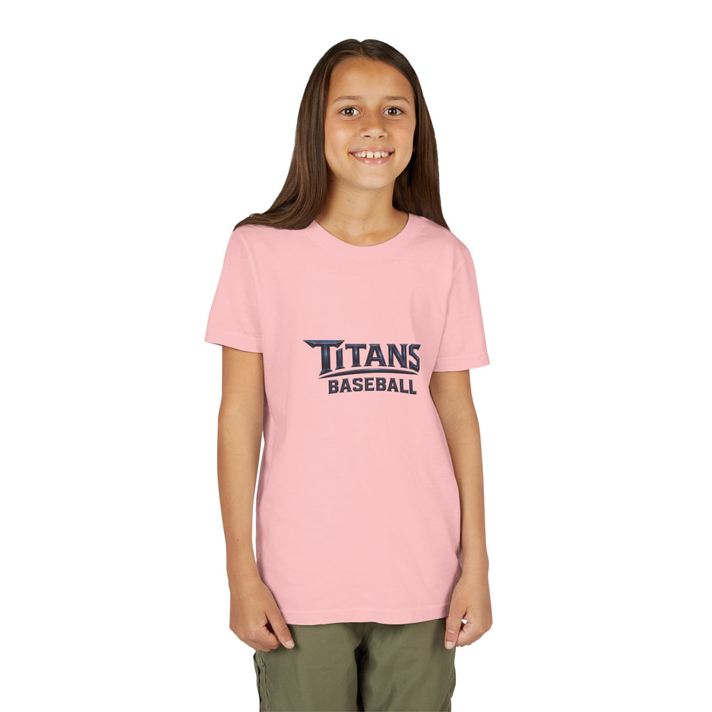 Titans Signature Youth Tee-Navy Logo