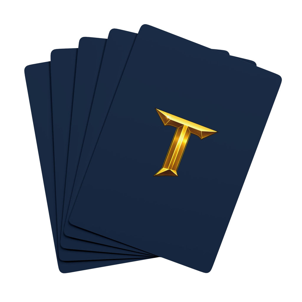 Titans Poker Playing Cards-Gold T Logo