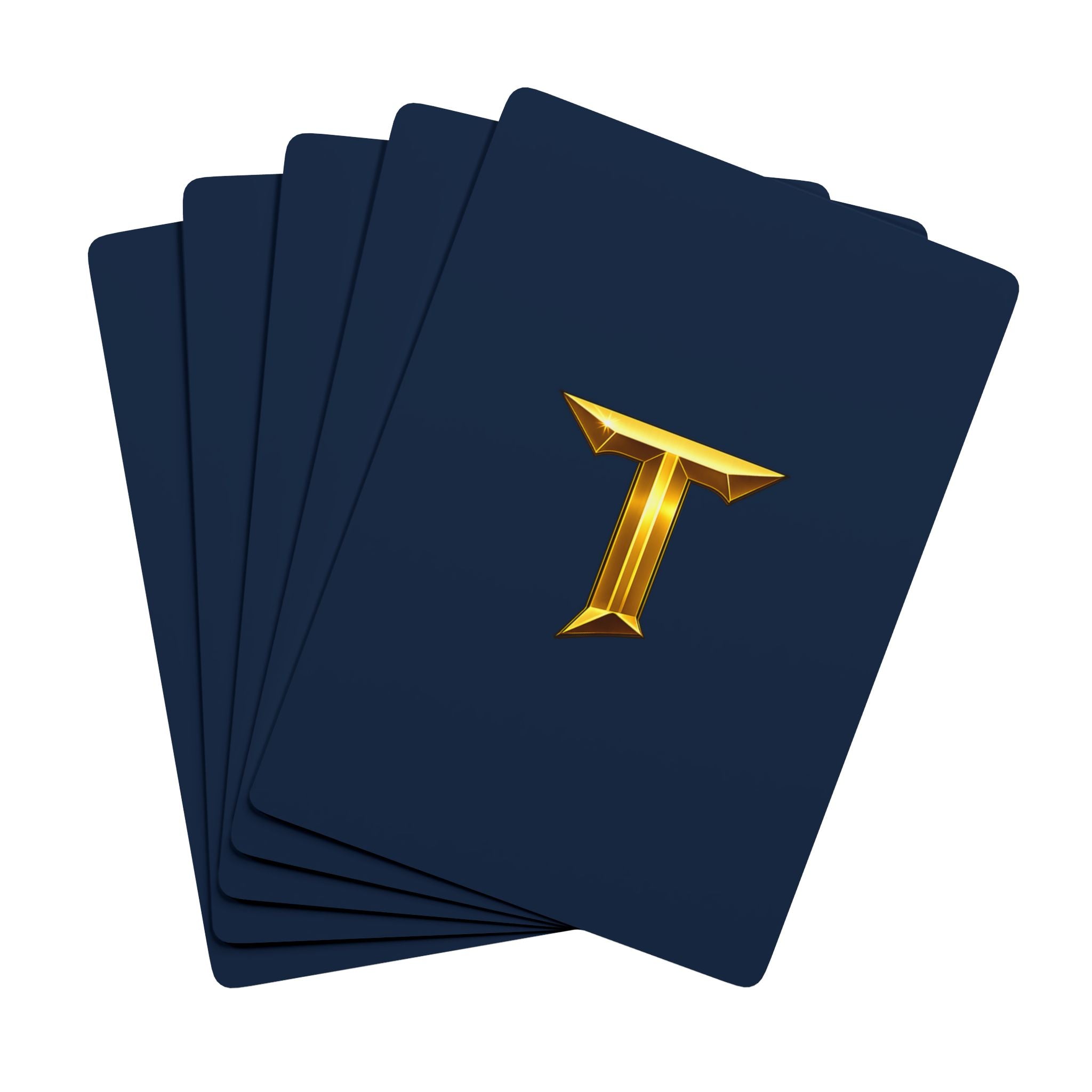 Titans Poker Playing Cards-Gold T Logo