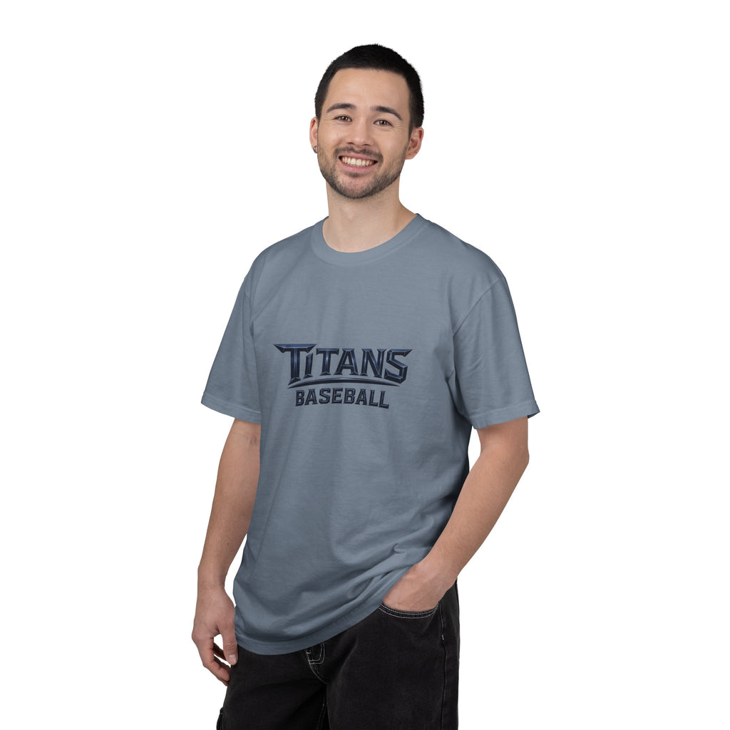Titans Signature Men's T-Shirt-Navy Logo "Command The Game"