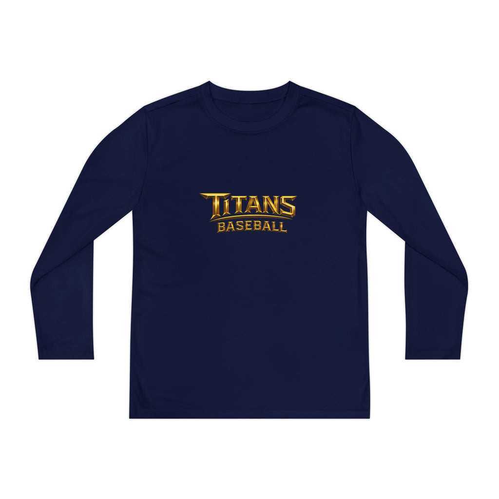 Titans Signature Long Sleeve Tee-Gold Logo