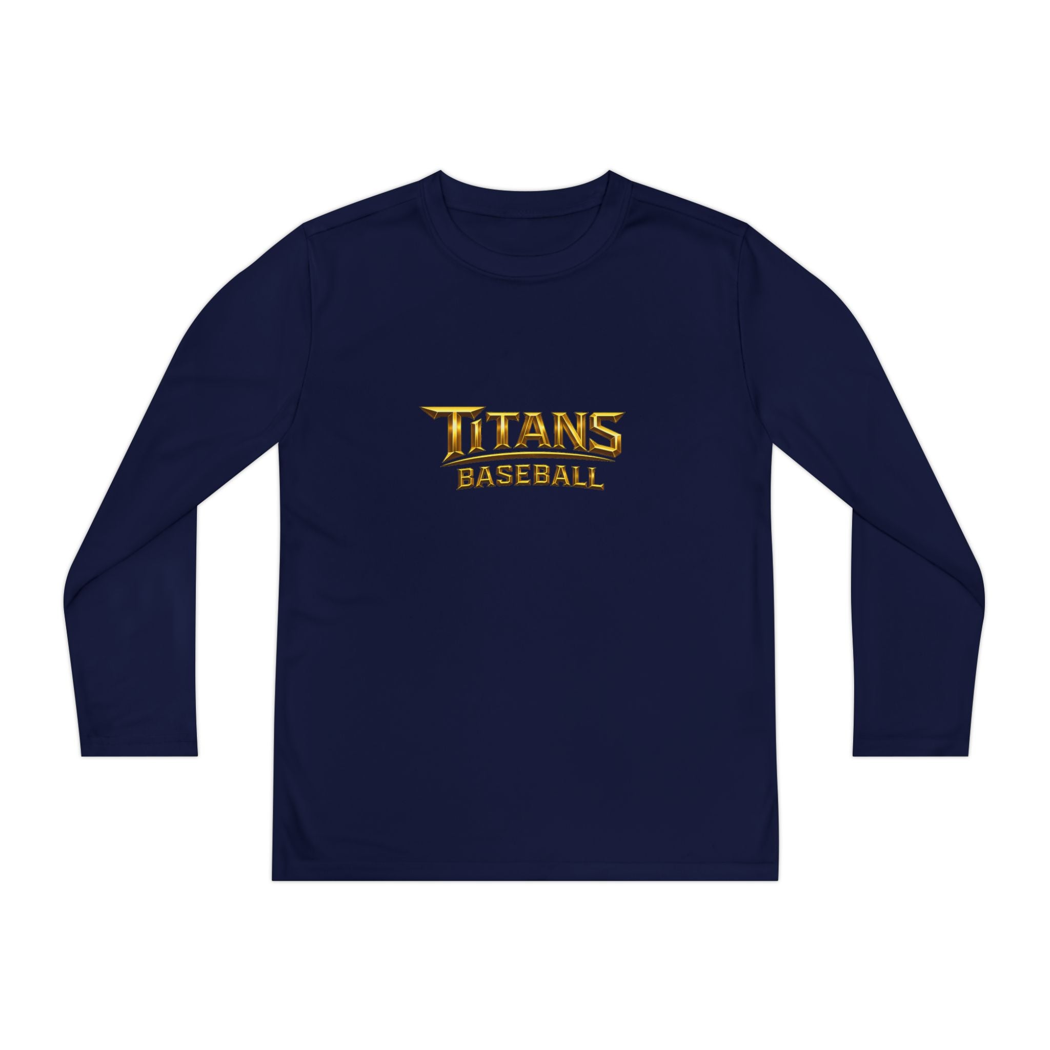 Titans Signature Long Sleeve Tee-Gold Logo