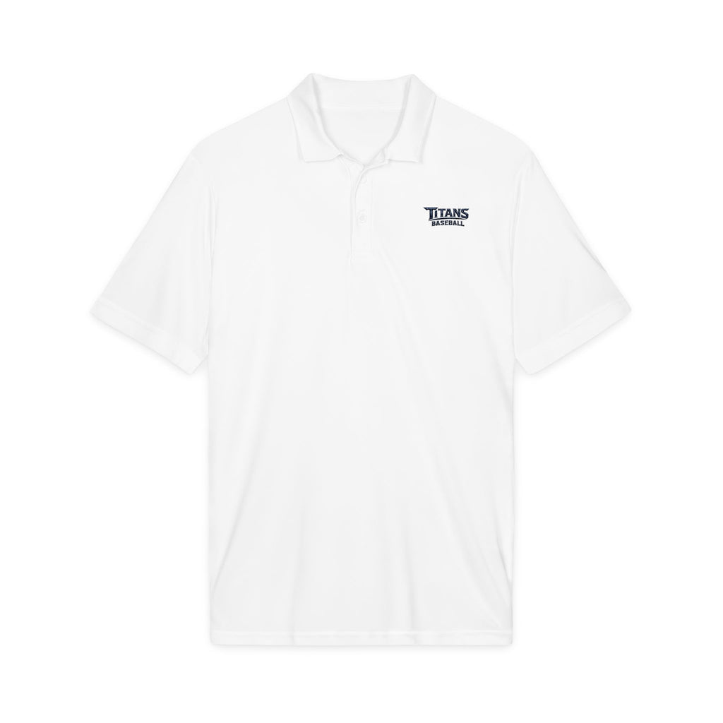 Titans Signature Men's Performance Polo-Navy Logo