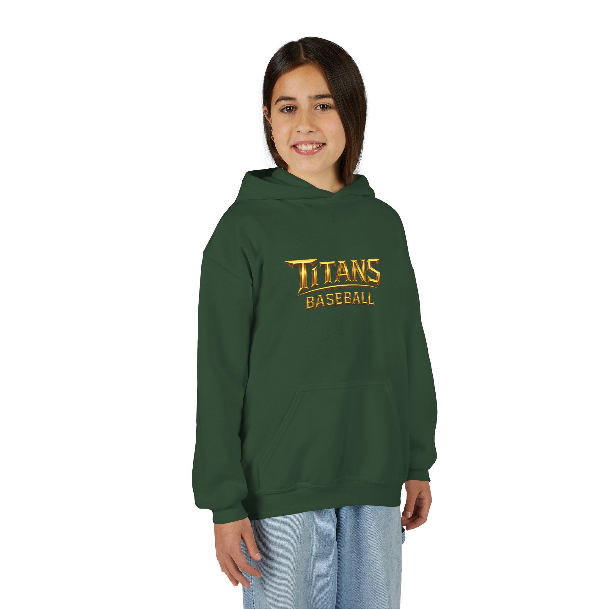 Titans Signature Youth Hoodie-Gold Logo