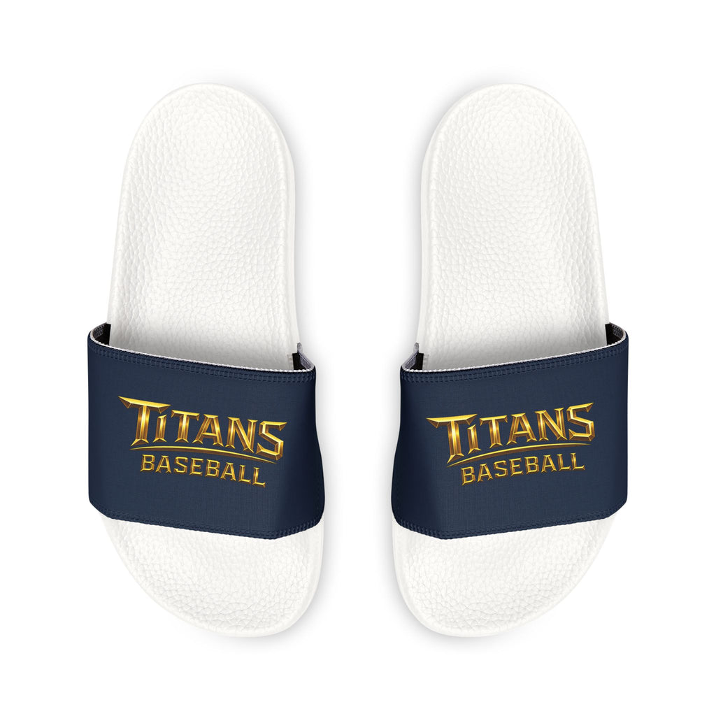 Titans Signature Youth Slide Sandals-Gold Logo