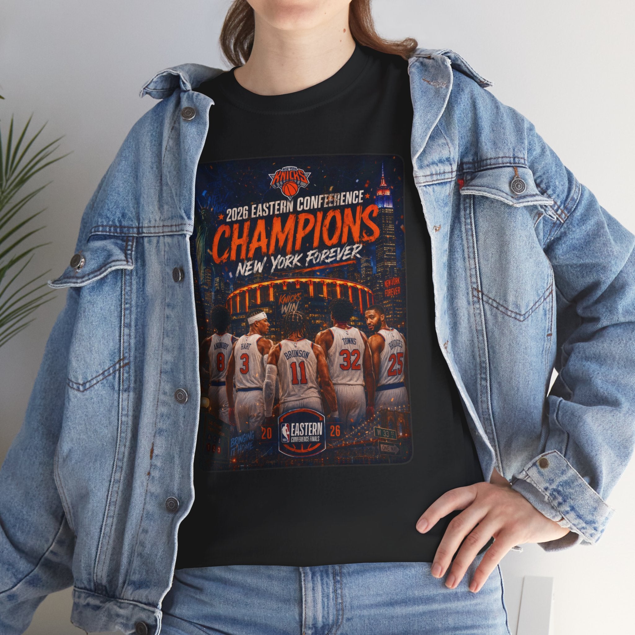 New York Knicks Starting 5 Eastern Conference Finals T-Shirt