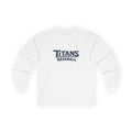 Titans Signature Long Sleeve Tee-Navy Logo