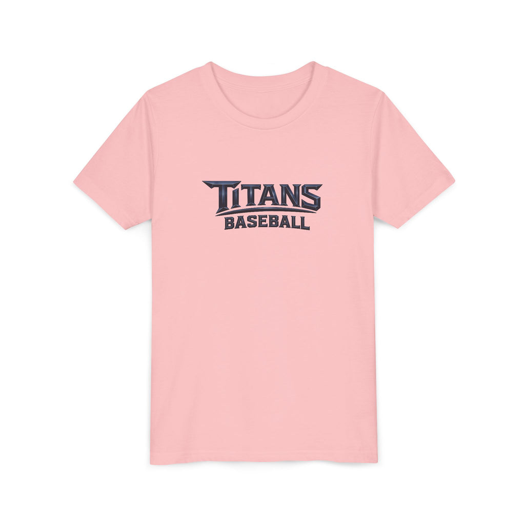 Titans Signature Youth Tee-Navy Logo "Command The Game"