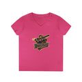 Titans Prime Ladies' V-Neck Tee-Blue "Titans Mom" Fan Shirt