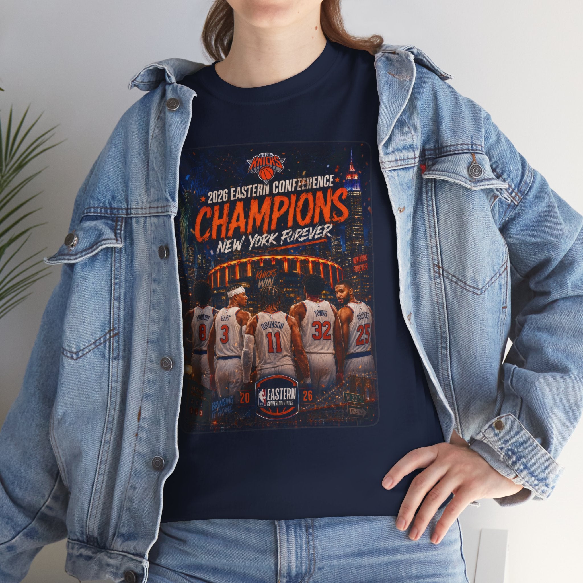 New York Knicks Starting 5 Eastern Conference Finals T-Shirt