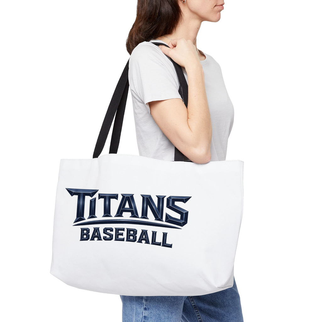 Titans Weekend Signature Tote Bag-White
