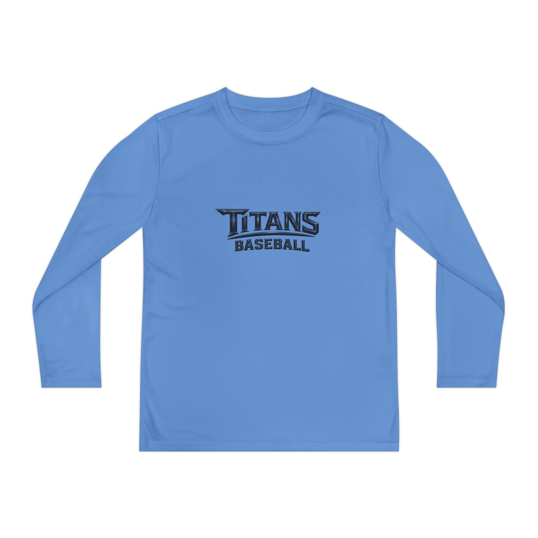 Titans Signature Youth Long Sleeve Tee - Navy Logo