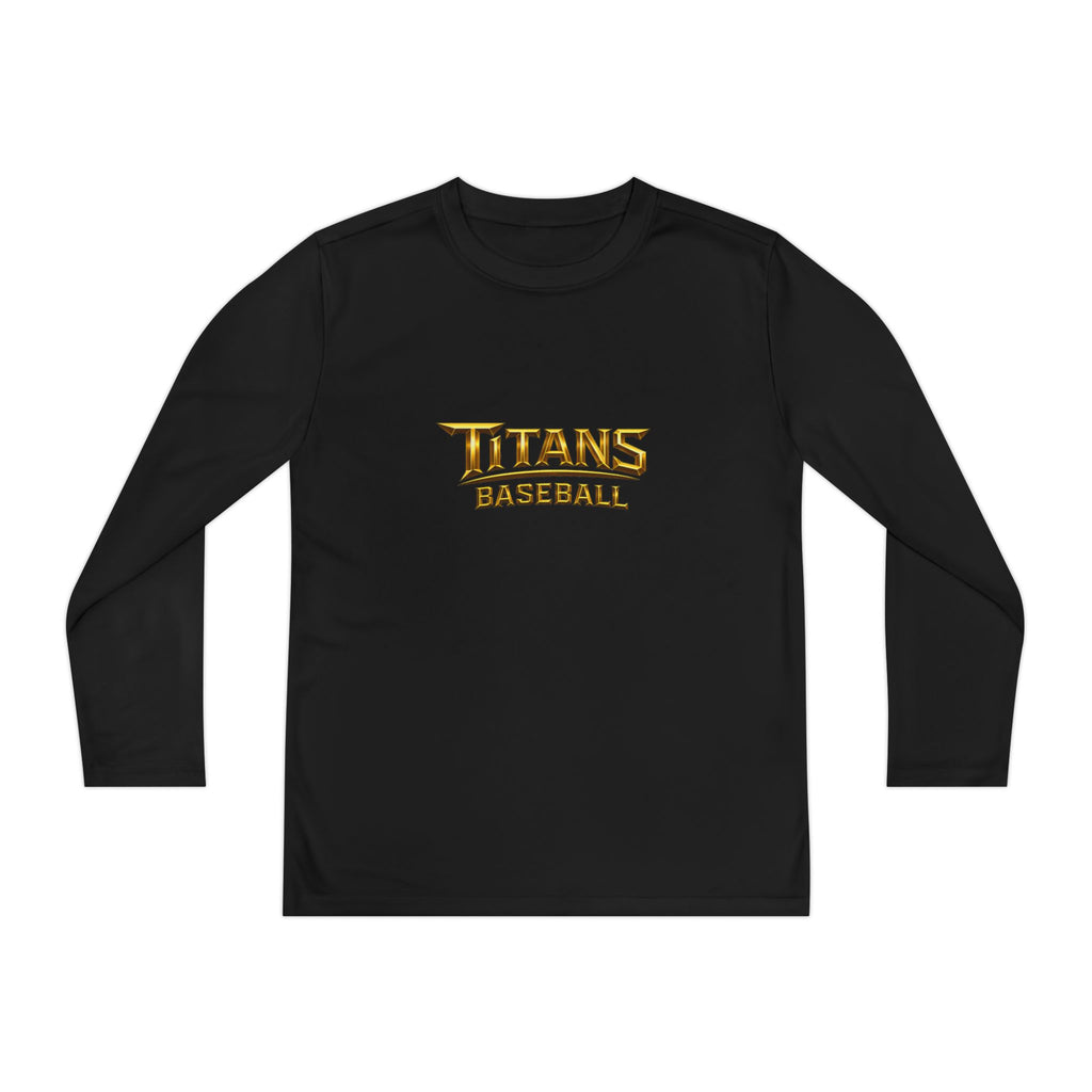 Titans Signature Long Sleeve Tee-Gold Logo