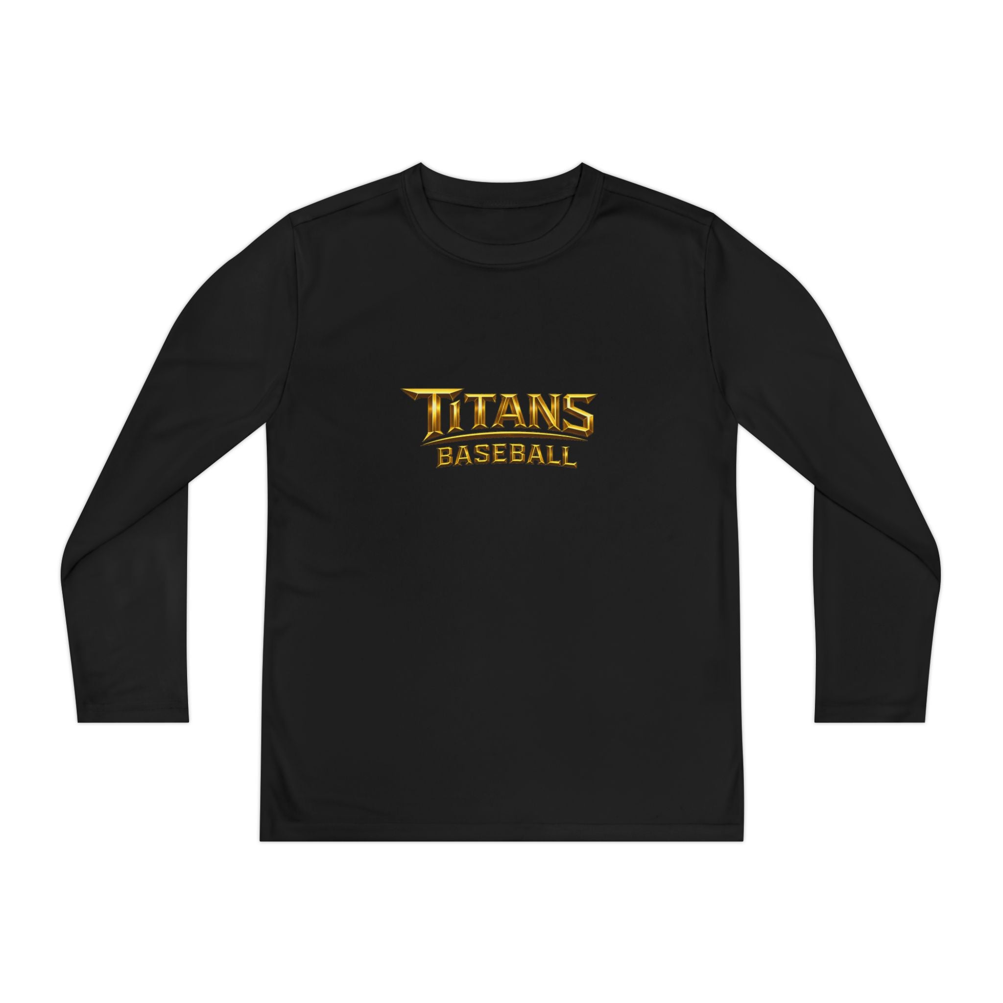 Titans Signature Long Sleeve Tee-Gold Logo