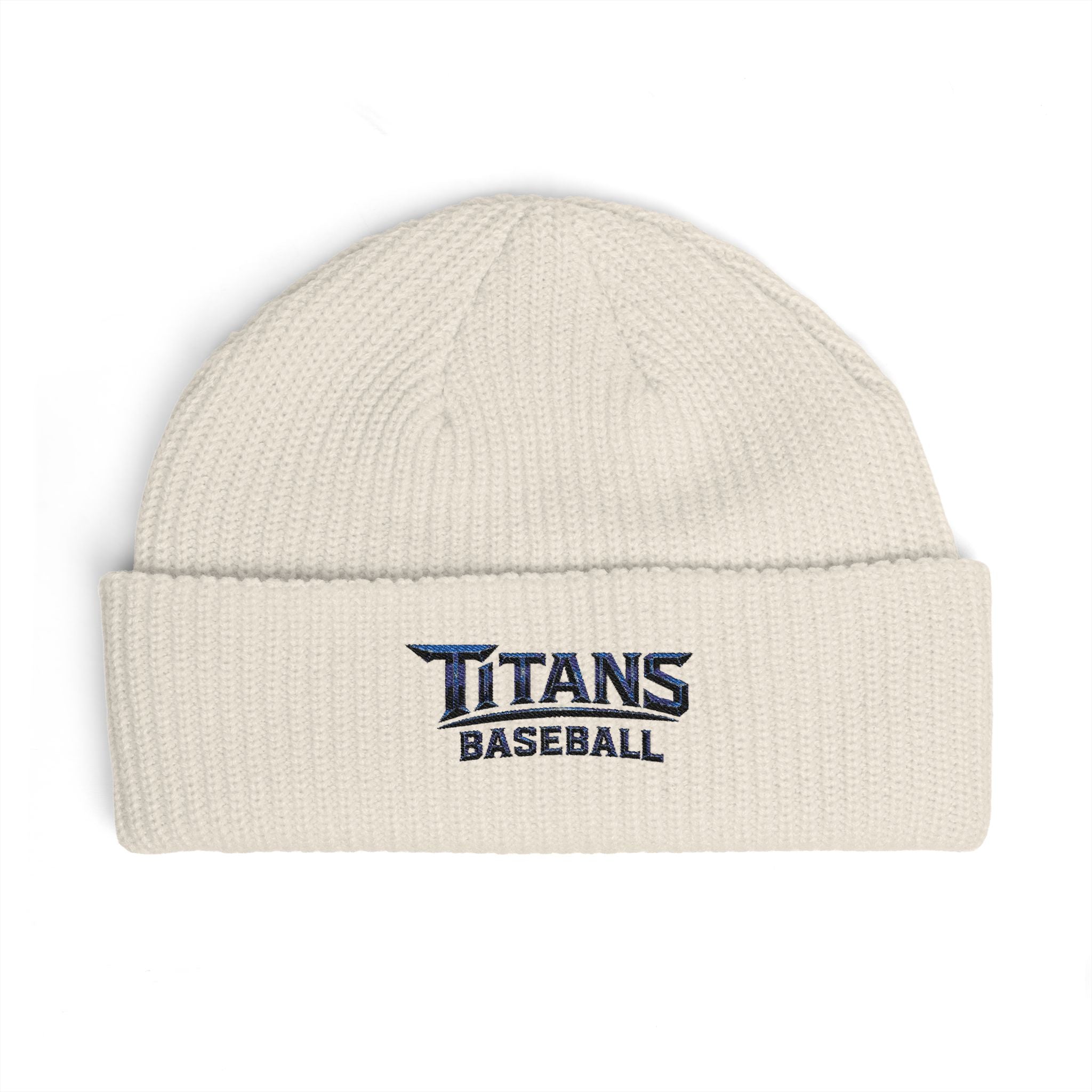 Titans Signature Cuff Beanie-Navy Logo