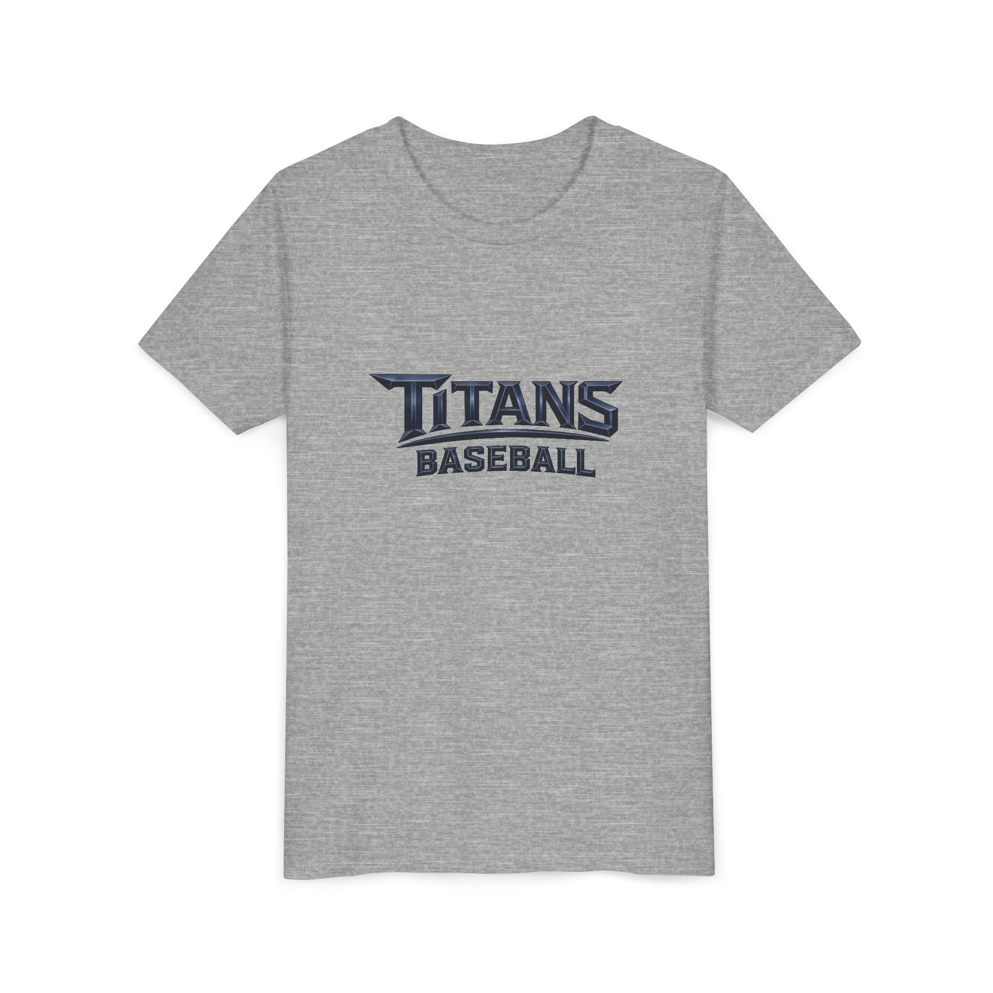 Titans Signature Youth Short Sleeve Tee-Navy Logo
