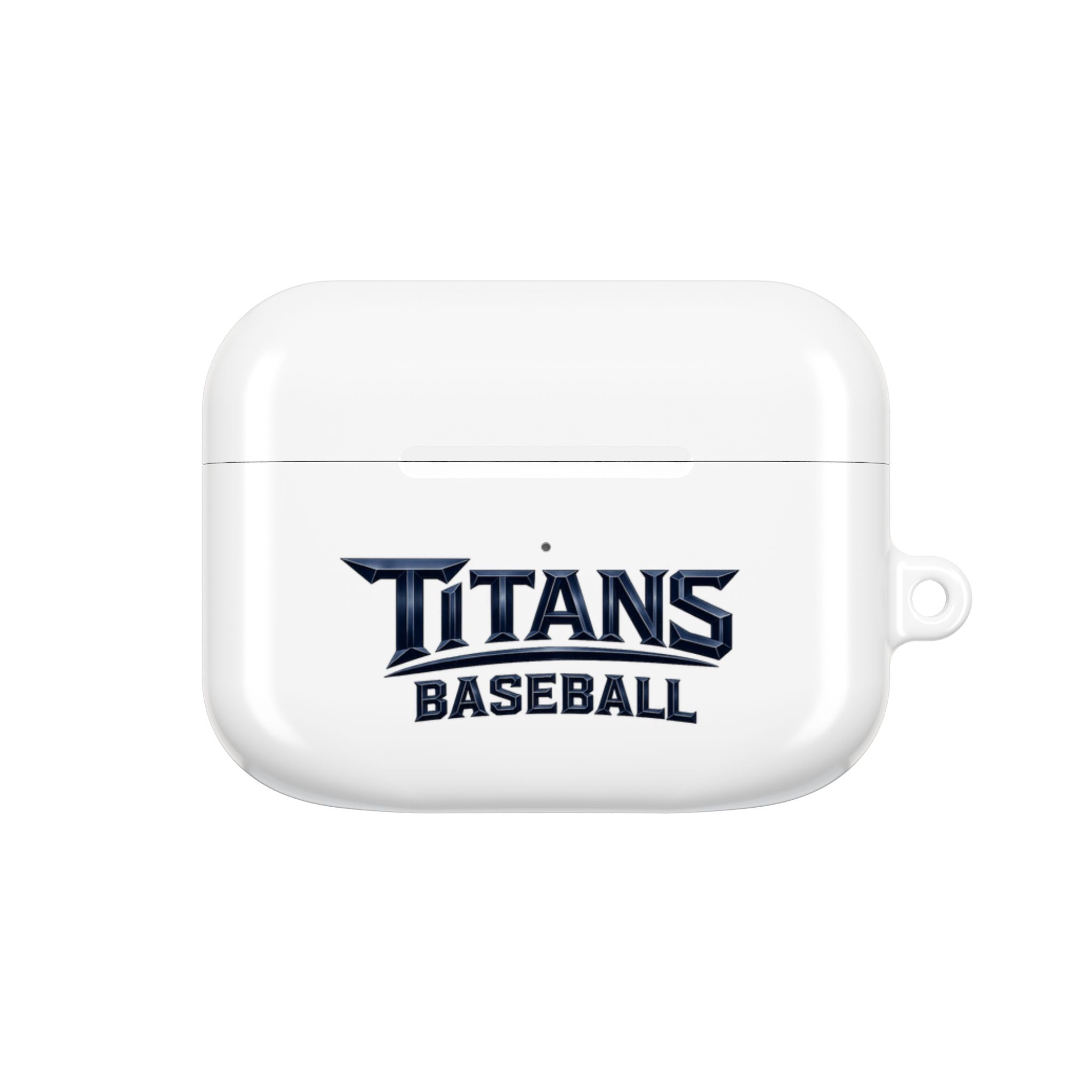 Titans Signature AirPod Case-Navy Logo