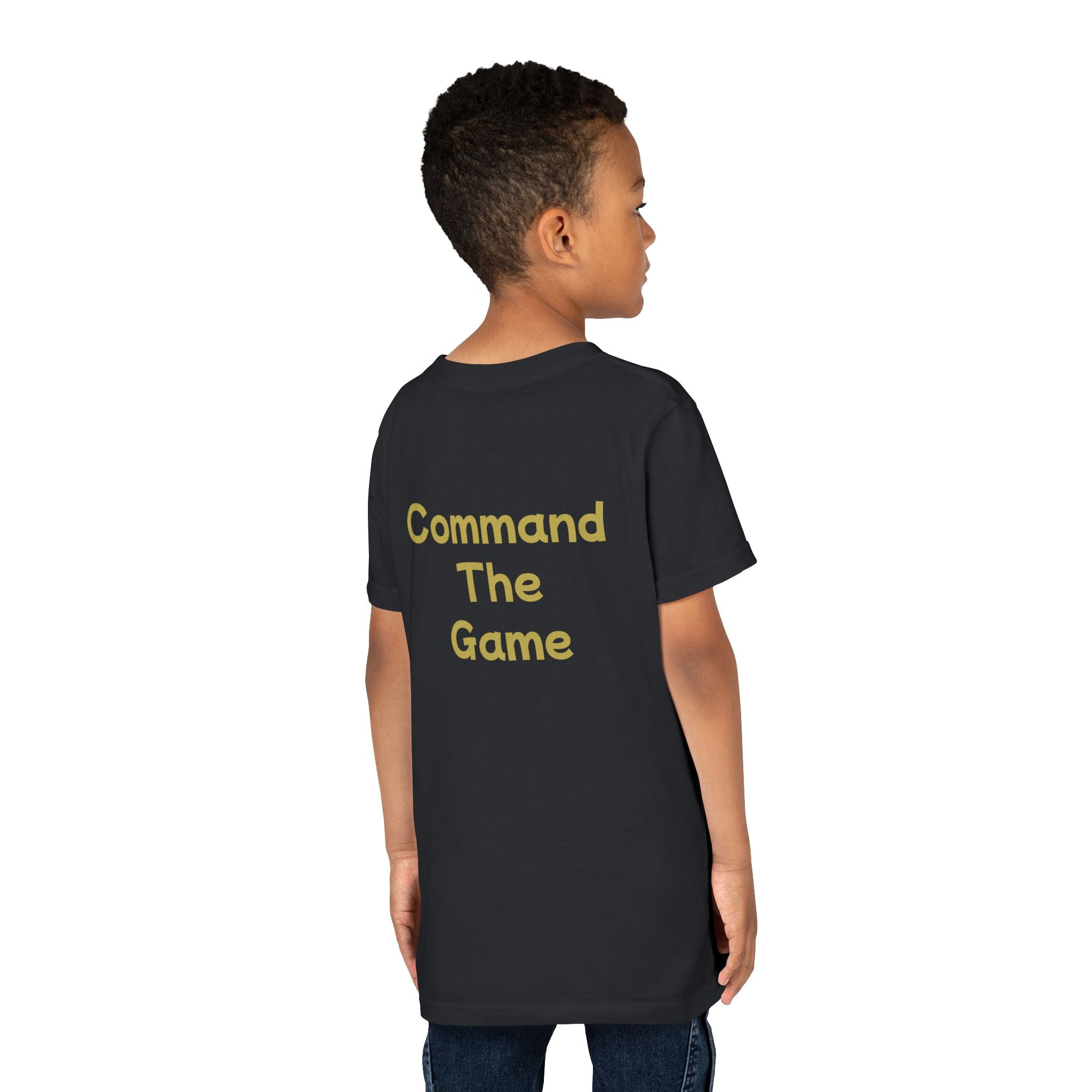 Titans Signature Youth Tee-Gold Logo "Command The Game"