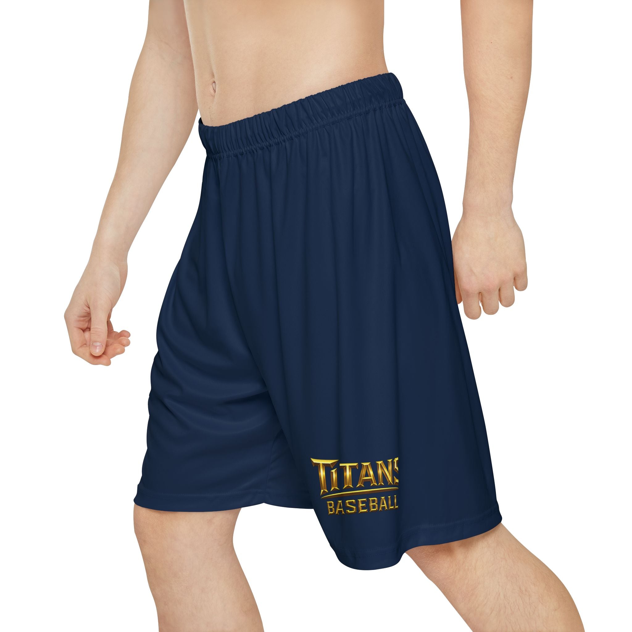 Titans Signature Men's Athletic Shorts-Navy