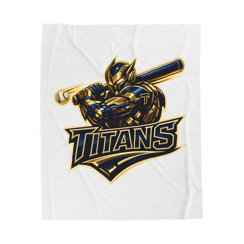 Titans Prime Velveteen Plush Blanket-White