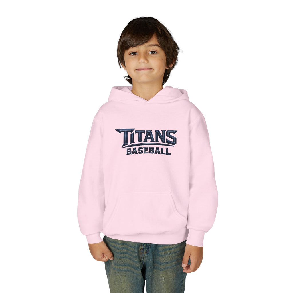 Titans Signature Youth Hoodie-Blue Logo