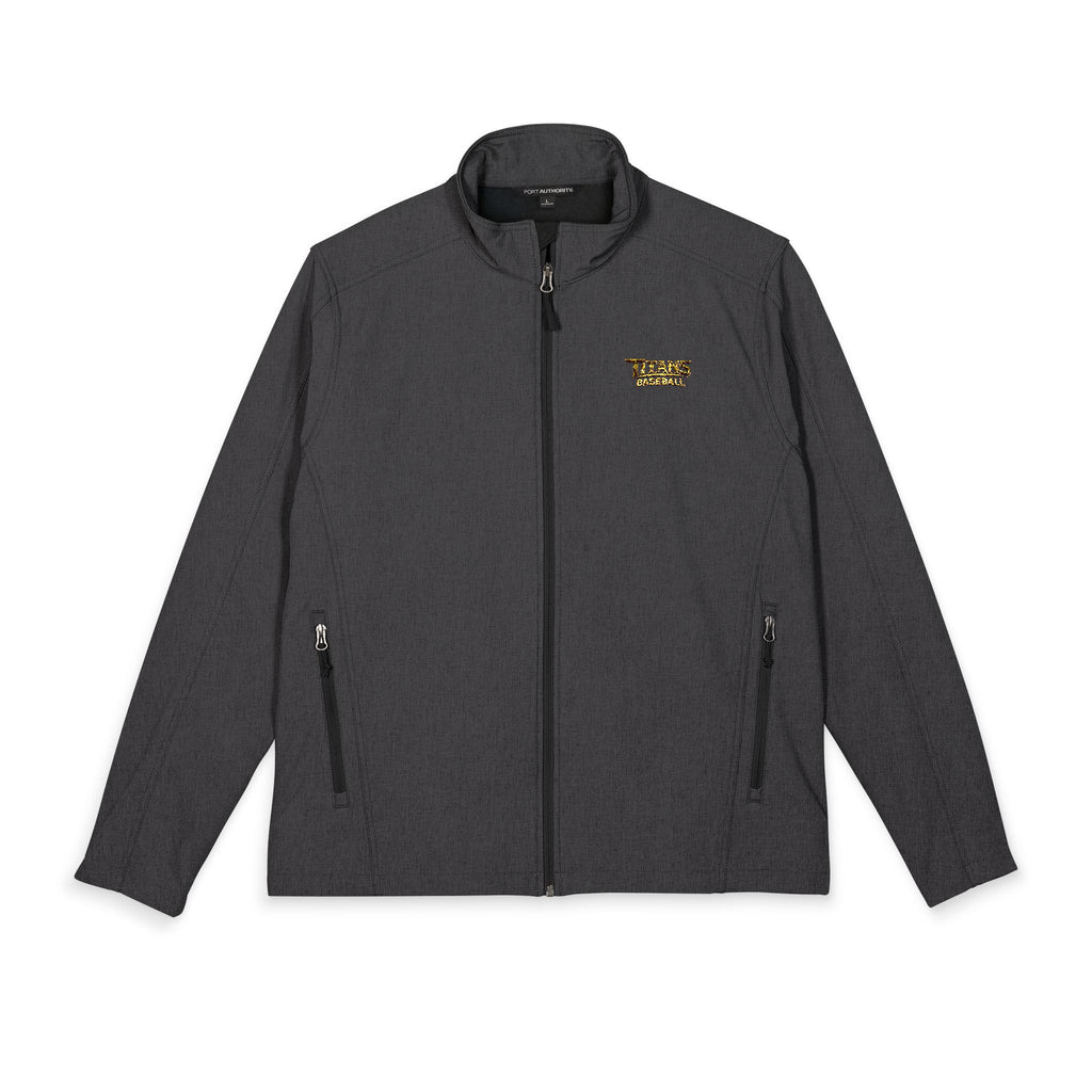 Titans Signature Embroidered Men's Soft Shell Jacket-Gold Logo