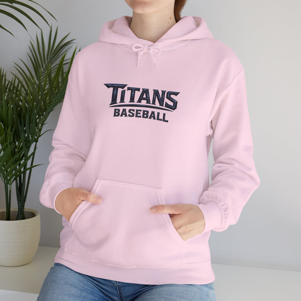 Titans Women's Signature Hoodie-Navy Logo
