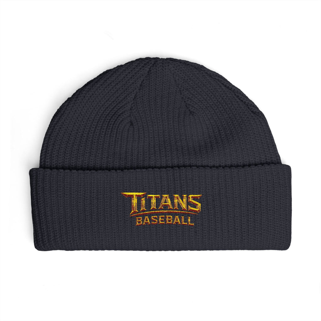 Titans Signature Cuff Beanie-Gold Logo