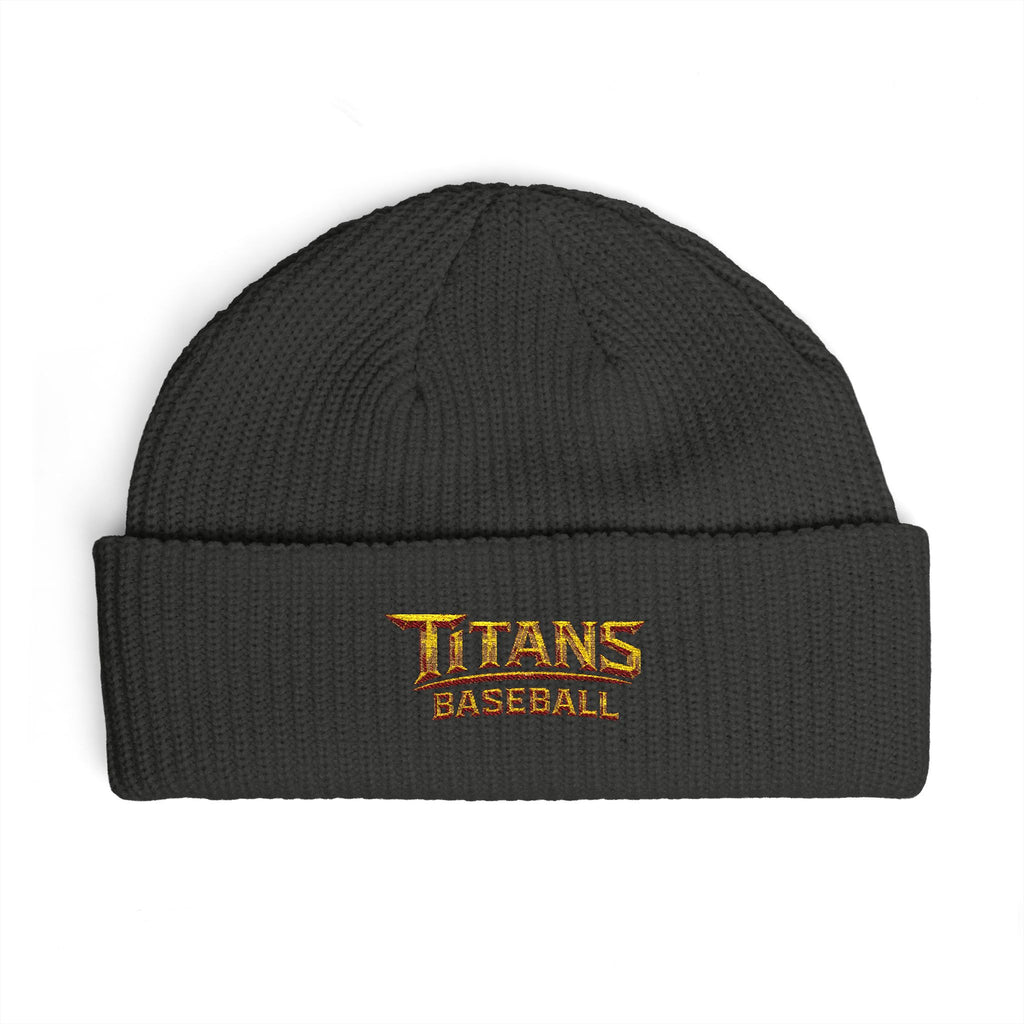Titans Signature Cuff Beanie-Gold Logo