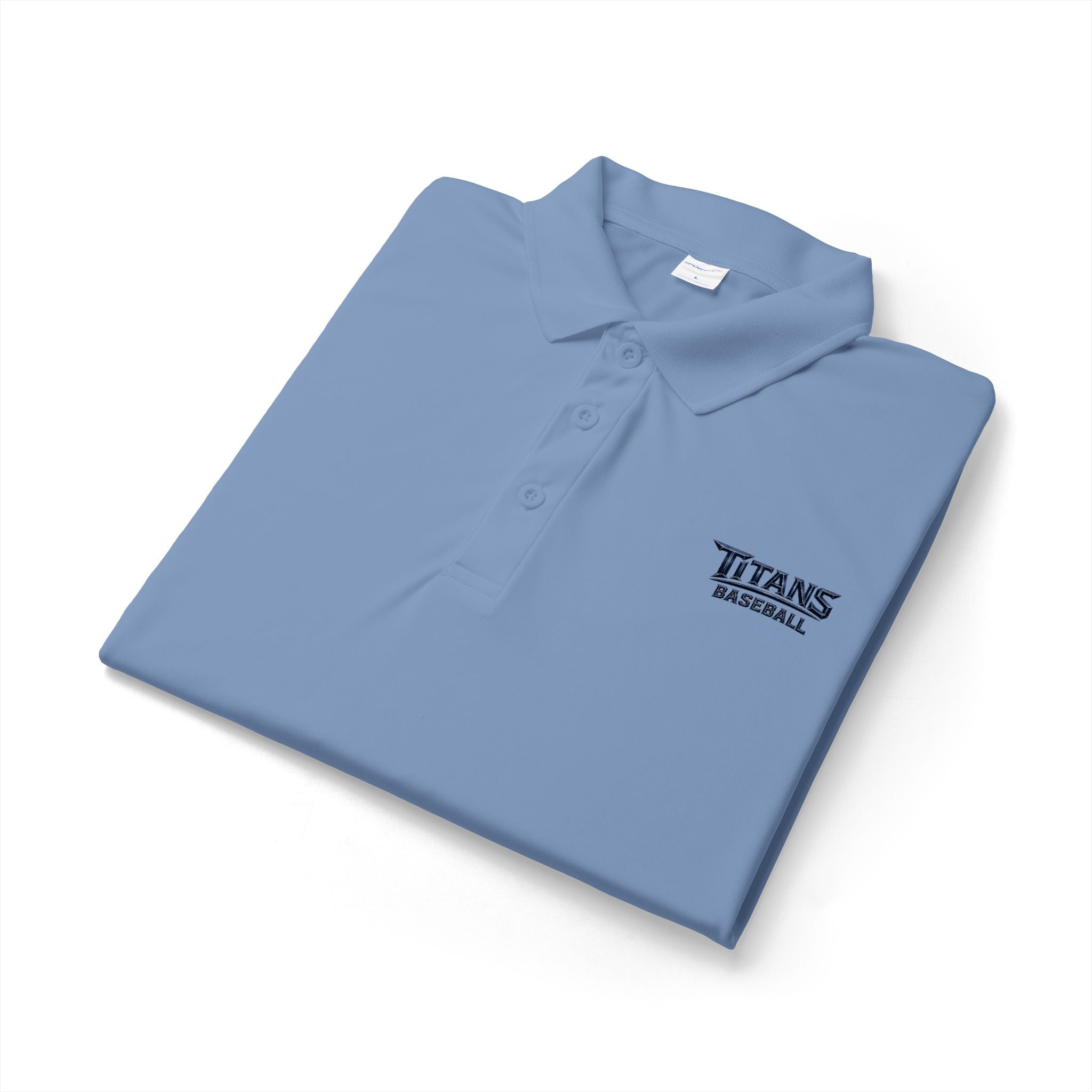Titans Signature Men's Performance Polo-Navy Logo