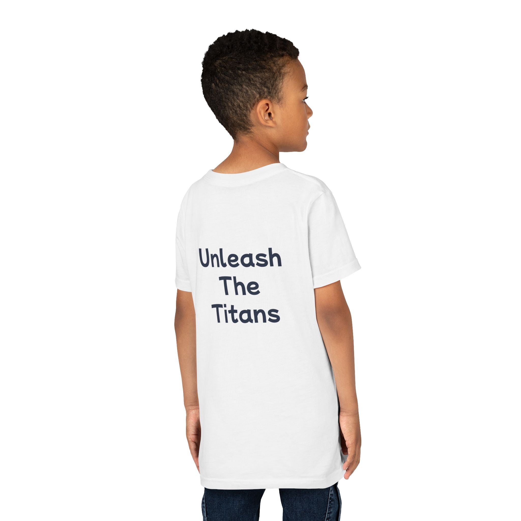 Titans Prime Youth Tee-Navy "Unleash The Titans"